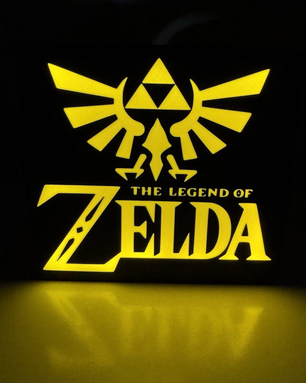 The Legend of Zelda LED Light Box Sign – Glowing Triforce & Crest USB Powered