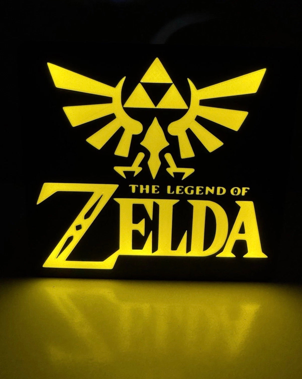 The Legend of Zelda LED Light Box Sign – Glowing Triforce & Crest USB Powered