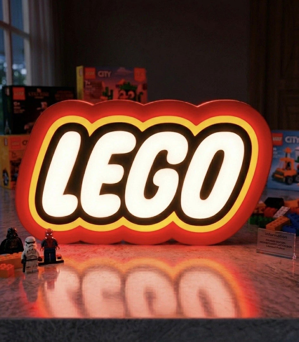 LEGO Logo LED Lightbox - USB Powered Display Sign