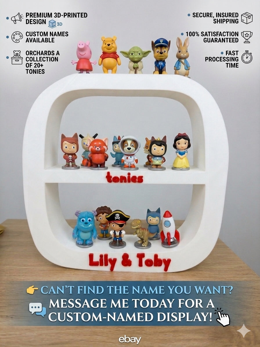 Personalized Tonie Character Display Shelf – The Ultimate Storytime Organizer