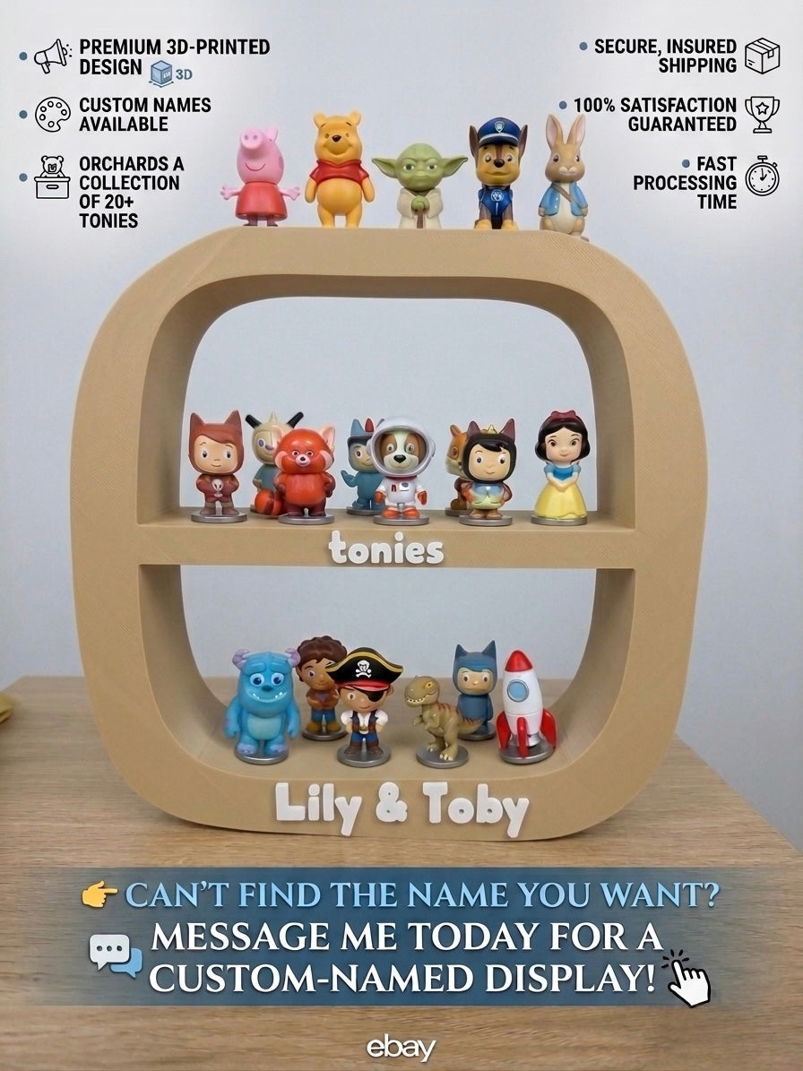 Personalized Tonie Character Display Shelf – The Ultimate Storytime Organizer