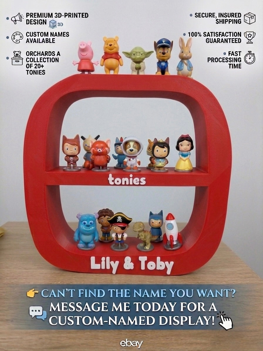 Personalized Tonie Character Display Shelf – The Ultimate Storytime Organizer