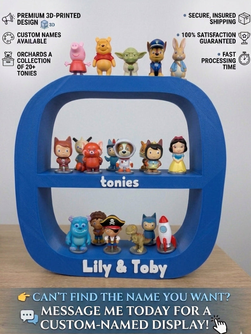 Personalized Tonie Character Display Shelf – The Ultimate Storytime Organizer