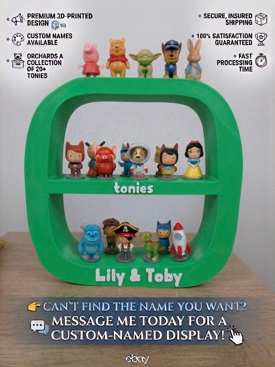 Personalized Tonie Character Display Shelf – The Ultimate Storytime Organizer