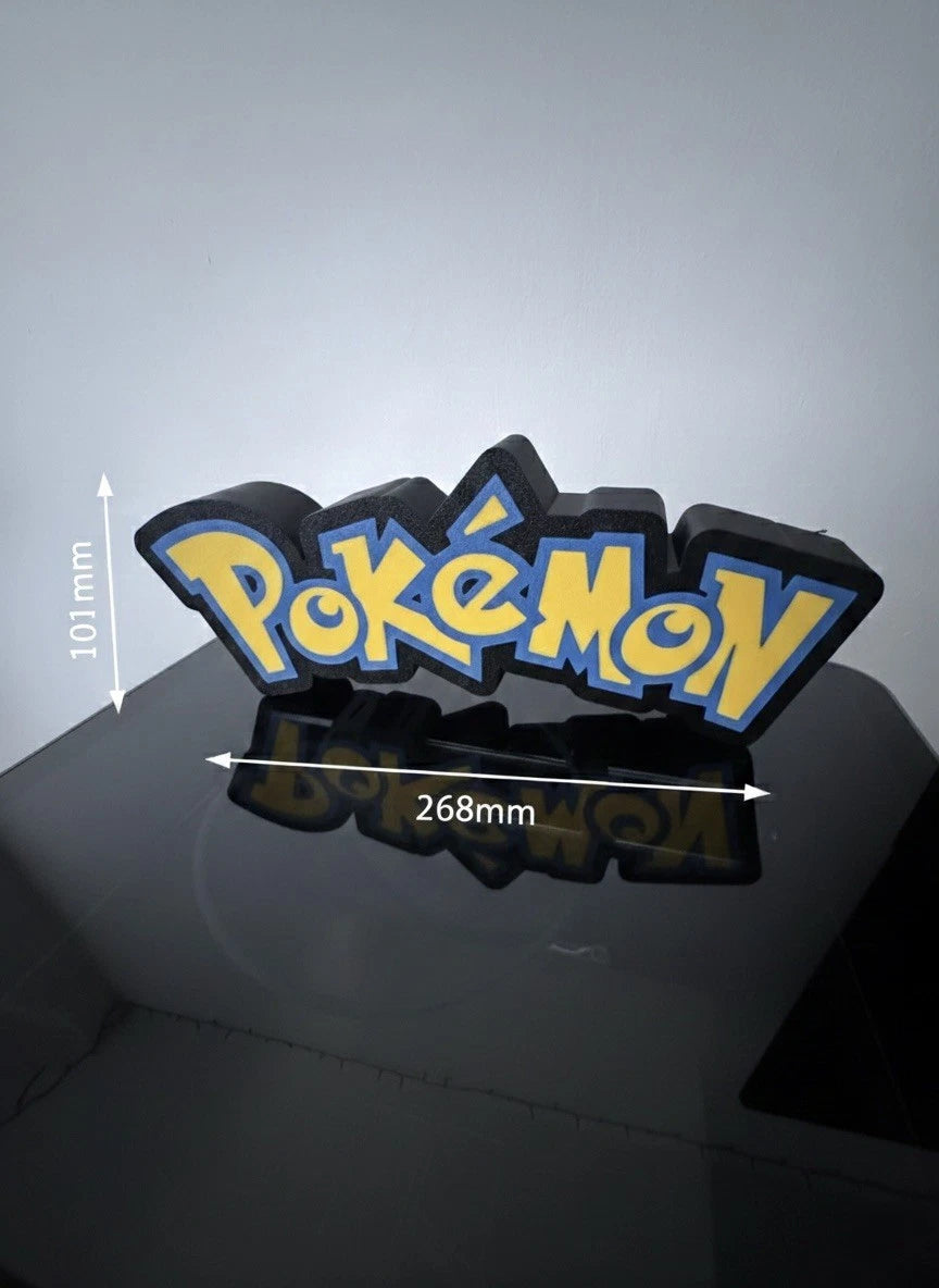 Pokémon Logo Lightbox Sign - LED Display - Fan Art